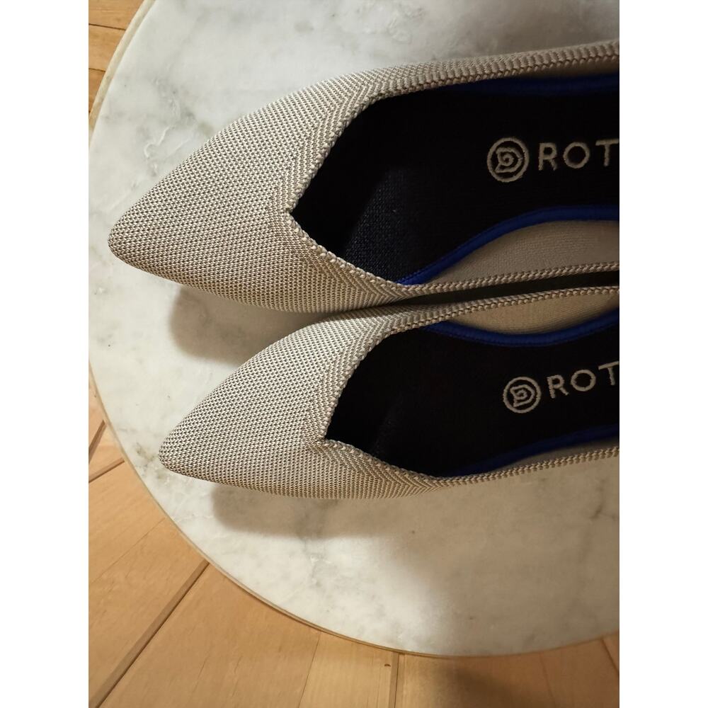 Rothy's | The Point Flats Light Gray Slip Ons | Size 10 - Picture 9 of 11